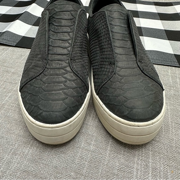 J/Slides Heidi Snake Embossed Leather Shoe - Picture 11 of 12